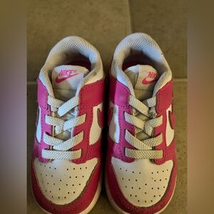 Nike Pink and White Athletic Sneakers